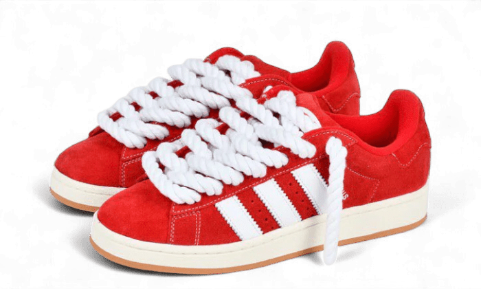 Adidas Campus 00s Better Scarlet Rope Laces - Bricks Club