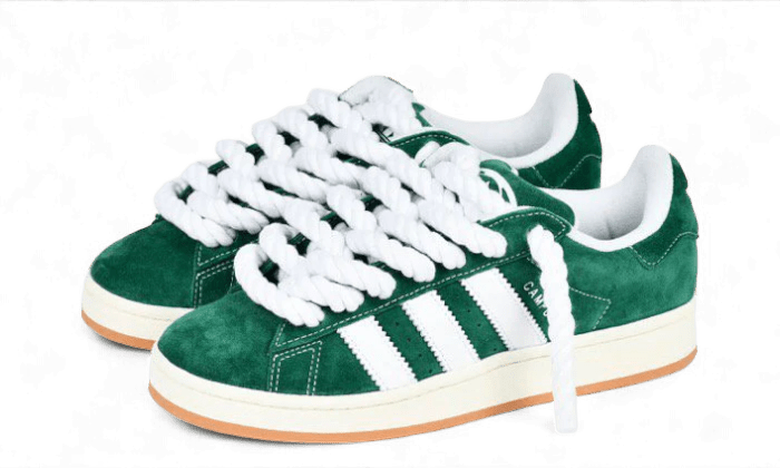 Adidas Campus 00s Dark Green Rope Laces - Bricks Club