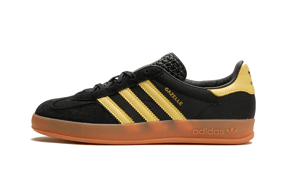 Adidas Gazelle Indoor Black Almost Yellow Gum - Bricks Club