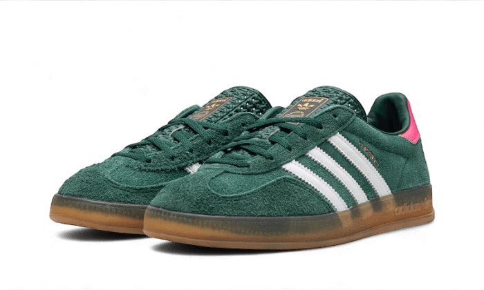 Adidas Gazelle Indoor Collegiate Green Lucid Pink - Bricks Club