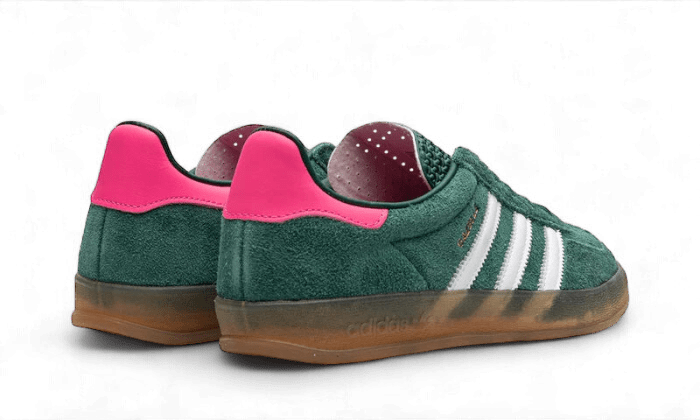 Adidas Gazelle Indoor Collegiate Green Lucid Pink - Bricks Club