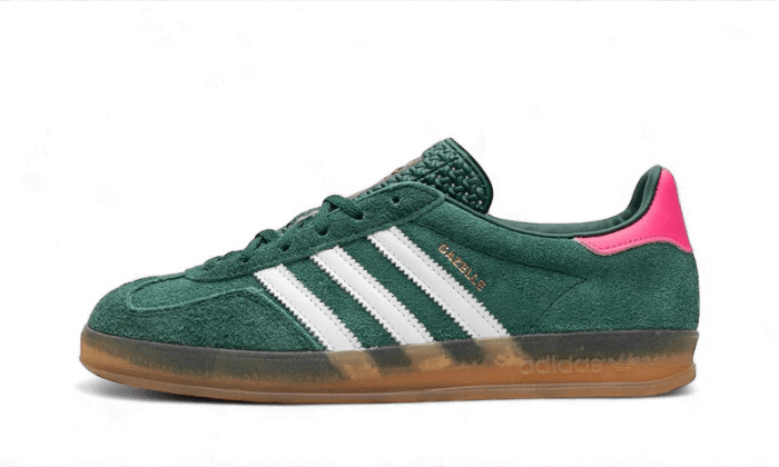 Adidas Gazelle Indoor Collegiate Green Lucid Pink - Bricks Club