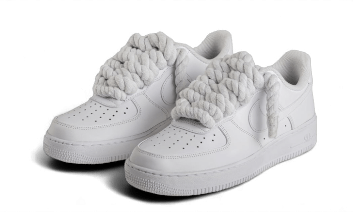 Air Force 1 Low Rope Laces White - Bricks Club