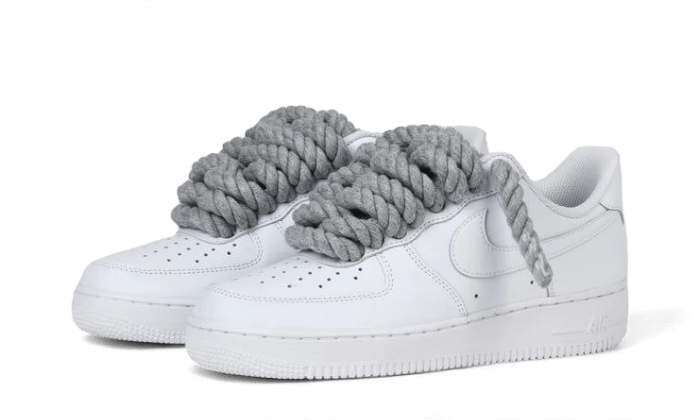 Air Force 1 Low Rope Laces White - Bricks Club