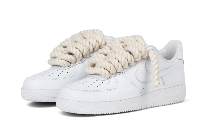 Air Force 1 Low Rope Laces White - Bricks Club