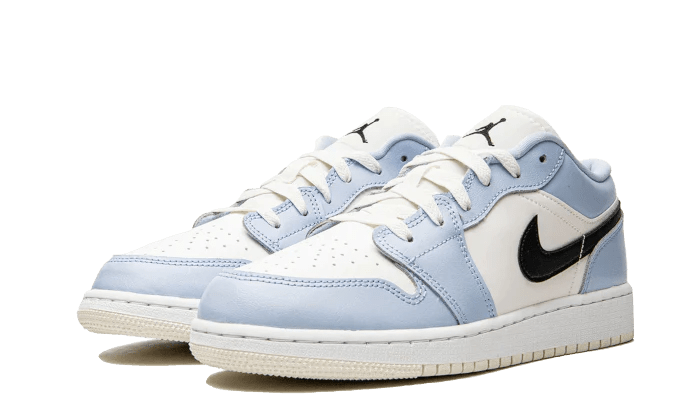 Air Jordan 1 Low Ice Blue Black - Bricks Club