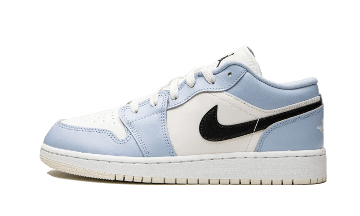 Air Jordan 1 Low Ice Blue Black - Bricks Club