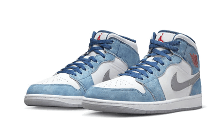 Air Jordan 1 Mid French Blue - Bricks Club