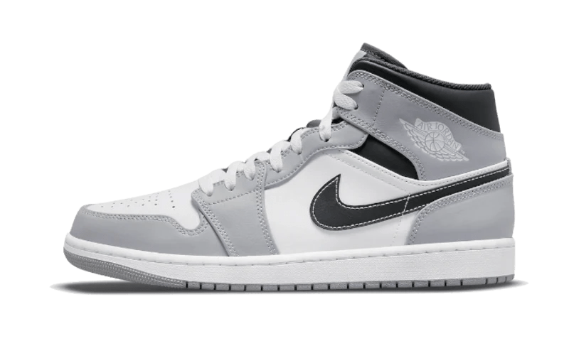 Air Jordan 1 Mid Light Smoke Grey Anthracite - Bricks Club