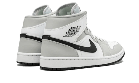 Air Jordan 1 Mid White Light Smoke Grey - Bricks Club