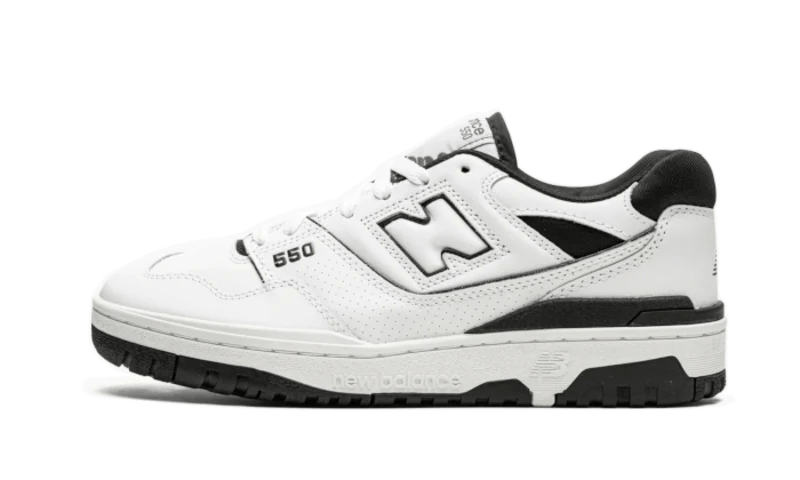 New Balance 550 White Black - Bricks Club