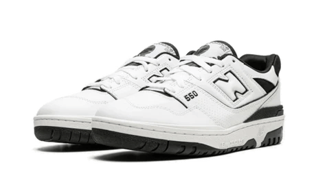 New Balance 550 White Black - Bricks Club