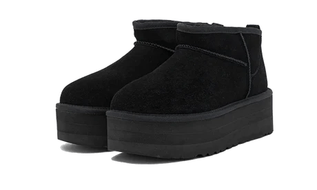 UGG Classic Ultra Mini Platform Boot Black - Bricks Club