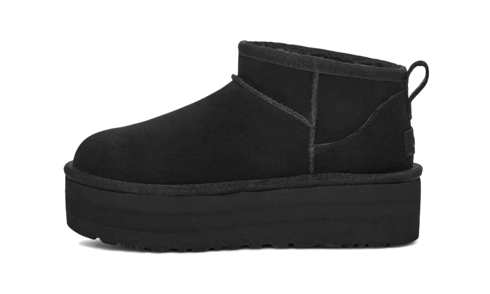 UGG Classic Ultra Mini Platform Boot Black - Bricks Club